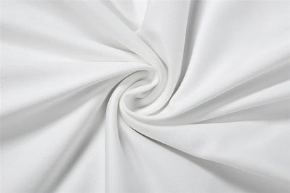 Fashionable White Tank Dress Women Summer Elegant O Neck Sleeveless Patchwork Pleated Long Dress Female Summer Outfit