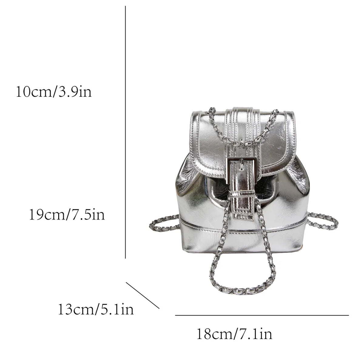 Large Capacity Backpack Fashion Soft Leather Handbag Purse Trendy College School Bag Casual Travel Backpack Women's Shoulder Bag