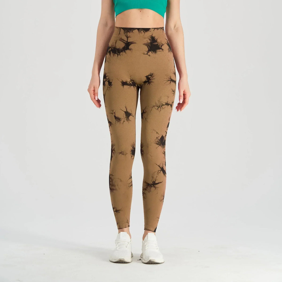 Tie Dye Waist Tummy Control Seamless Push Up Yoga Legging