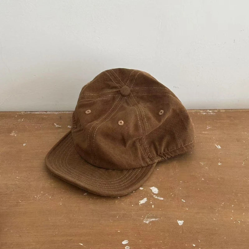 Japanese Retro Soft Brim Yuppie Men's Hat Summer Outdoor Leisure Sun Protection Street Trend Versatile Baseball Caps for Women
