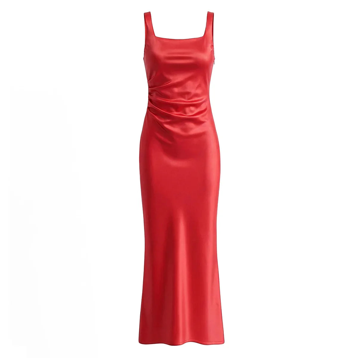 Sexy Sling Long Fishtail Dress For Women Lace Up Back Bodycon Club Elegant Evening Party Dresses