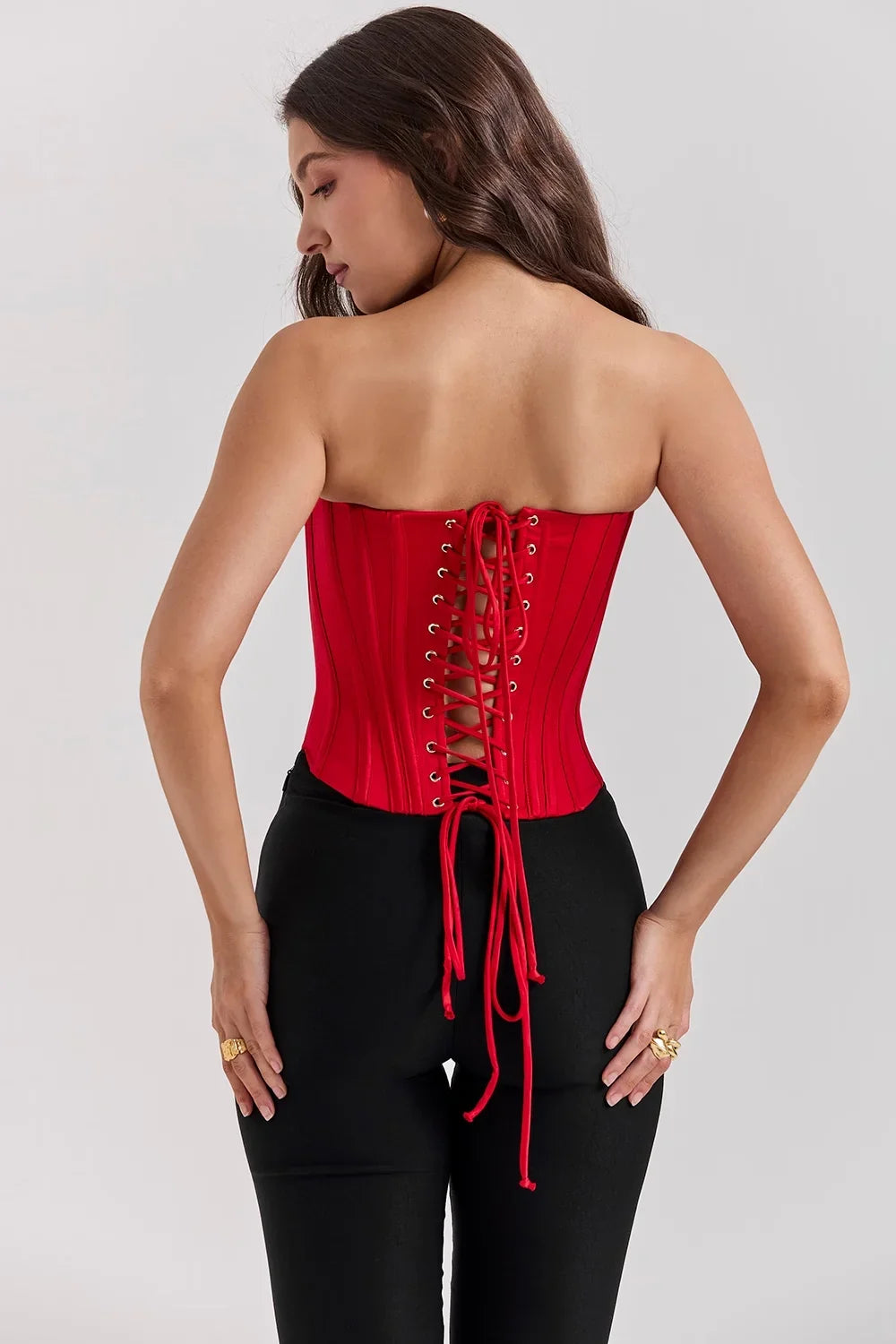 Strappy Backless Mini Strapless