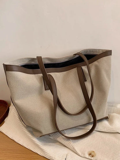 Large-capacity Bags Women Summer New Trendy Canvas One-shoulder Large Bag Casual All-match Portable Bag Fanny Pack
