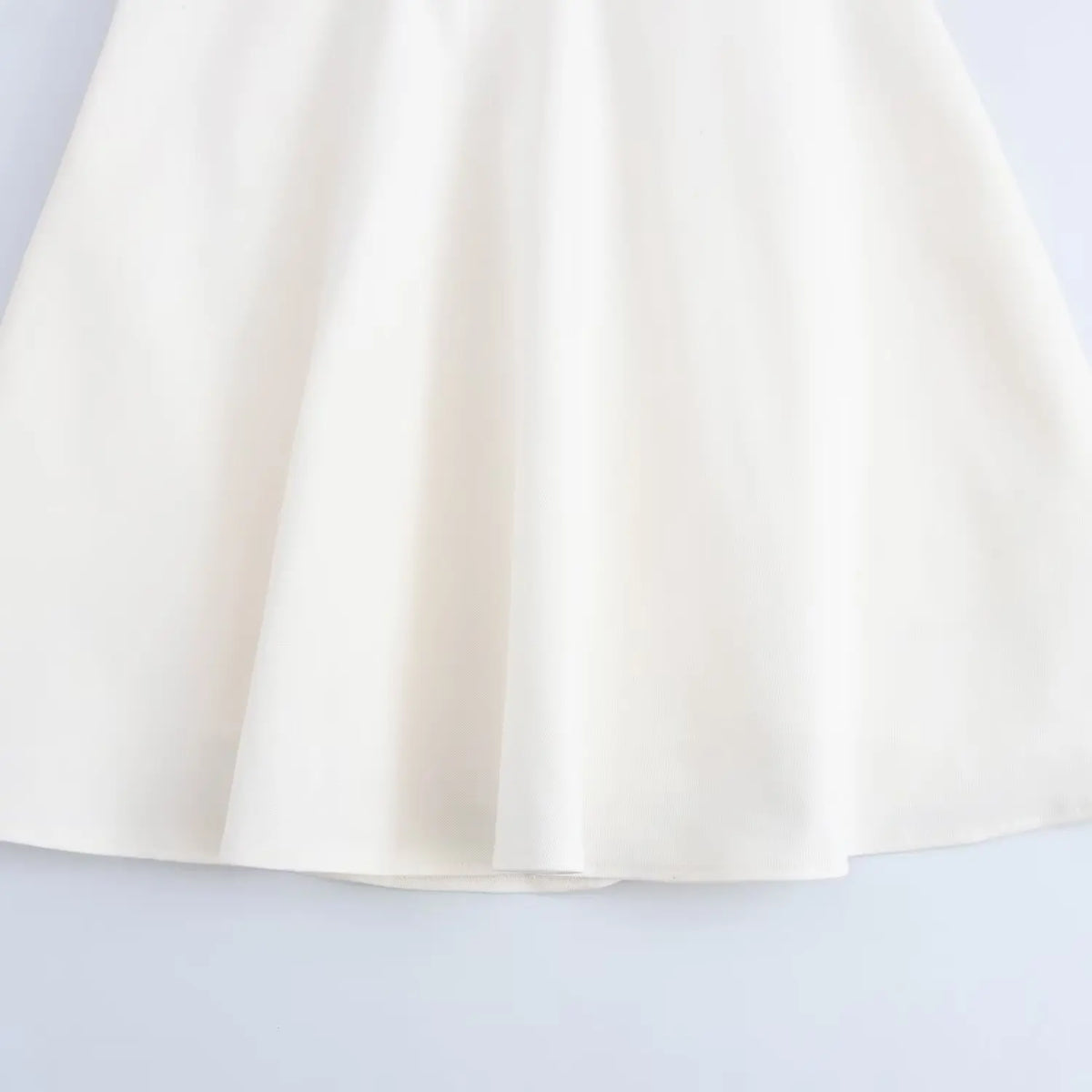 Women New Sweet Fashion Back Zipper Short Sling Dress Female Spring Casual Fold V-Neck Sleeveless Backless Solid Dress
