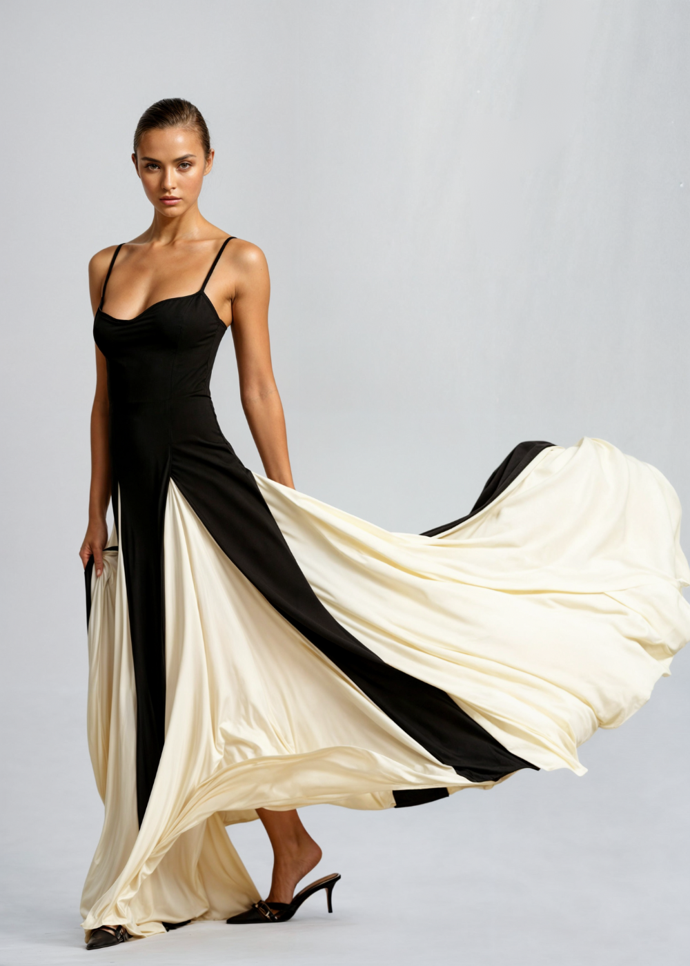 Floral Print Spaghetti Strap Column Maxi Dress