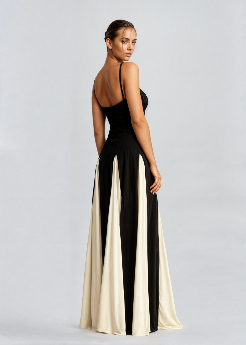 Floral Print Spaghetti Strap Column Maxi Dress