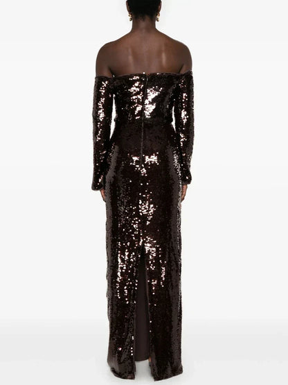 Winter Mesh Patchwork Party Dress