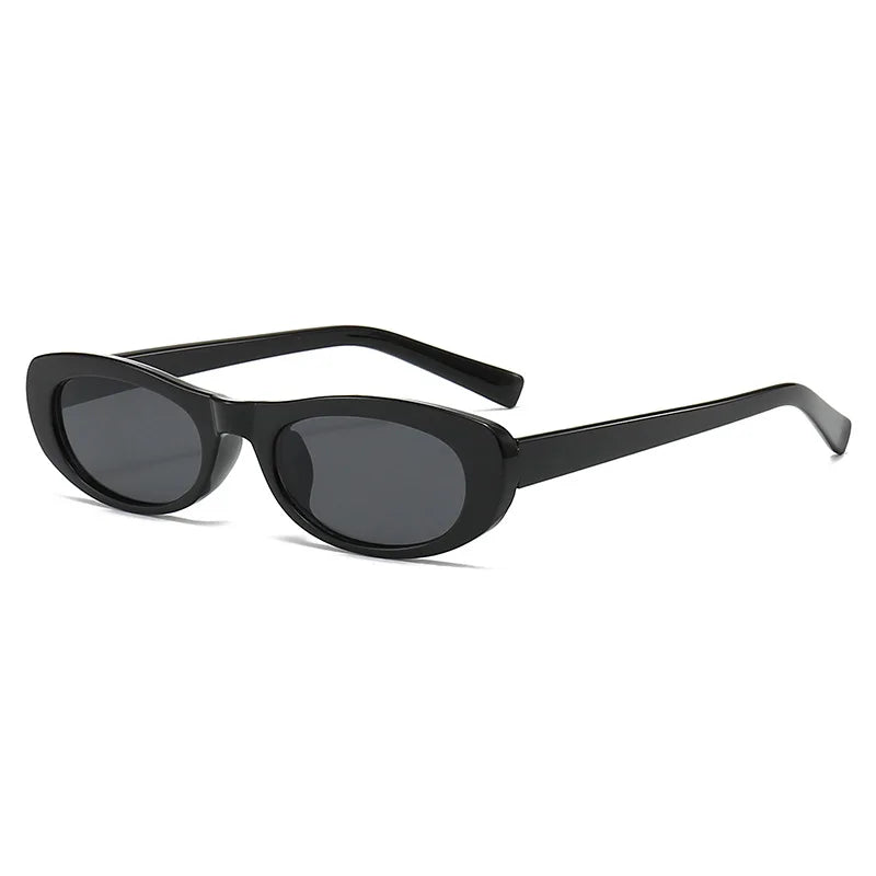 Fashion Cat Eye Sunglasses Women's Luxury Brand Small Oval Black Sun Glasses Women Goggle Trends Rectangle Eyewear UV