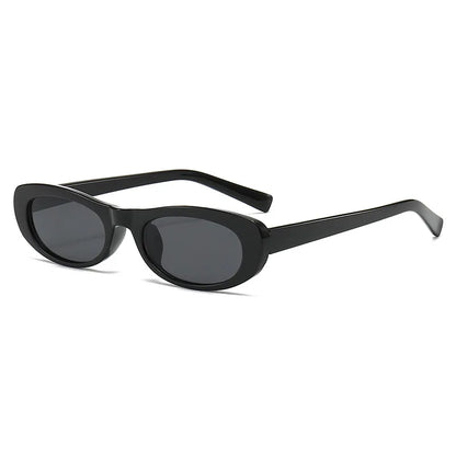 Fashion Cat Eye Sunglasses Women's Luxury Brand Small Oval Black Sun Glasses Women Goggle Trends Rectangle Eyewear UV