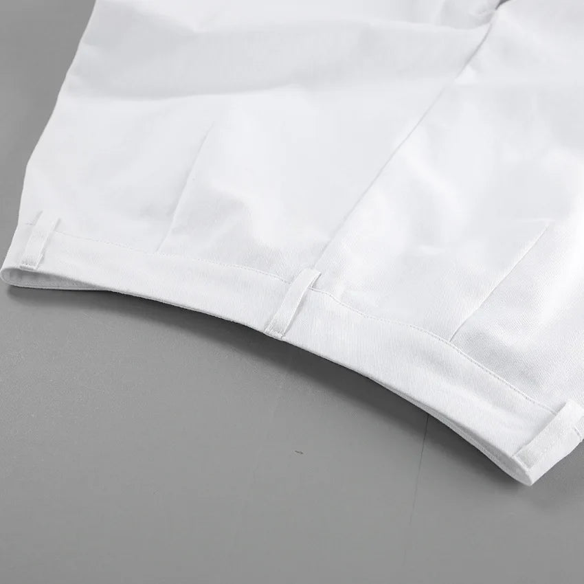 High Street White Straight Versatile Casual Pants Autumn Winter Fashion New Style Trousers