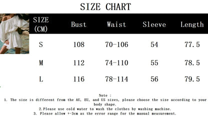 White Textured Mini Dresses Women New Scoop Neck Long Sleeve Lace-up A-line Vestidos Summer Beach Holiday Casual Cover-up
