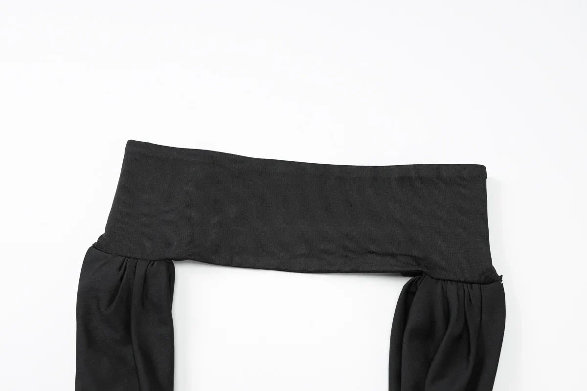 women's sexy hollow out swinging neck backless princess style slim fit bag hip slit hanging neck dress
