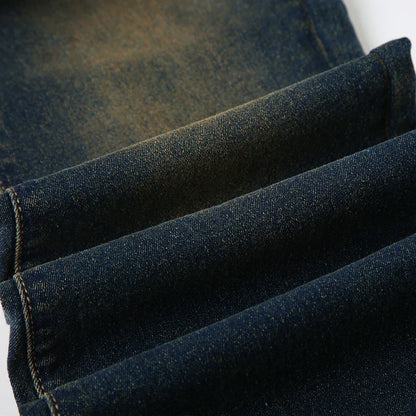 Y2K Low Waist Flare Jeans Women Retro Stylish Distressed Slim Denim Trousers High Street Korean Harajuku Pants 2000s