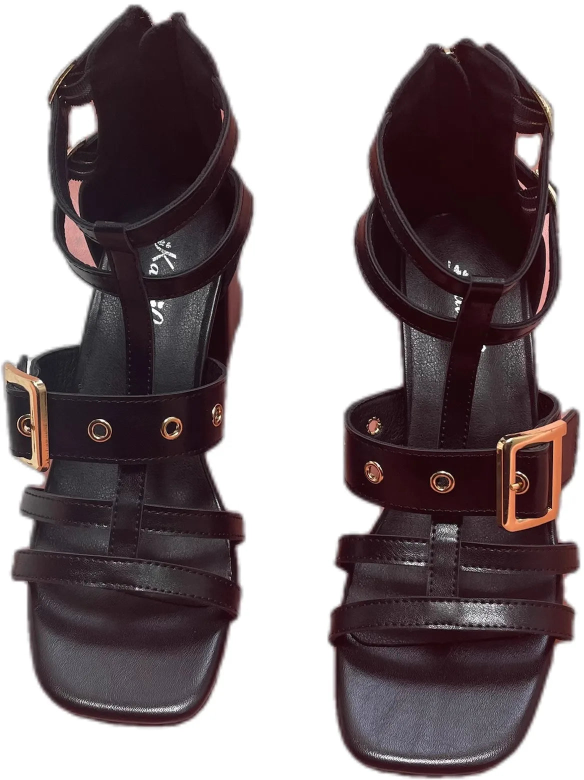 Open Toe Belt Buckle Zapatos Mujer 2024 Tendencia Slingback Heeled Sandals Ankle Strap Women Shoes Soft Leather Tacones Summer