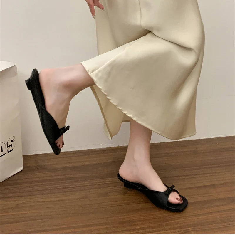 Summer Women Casual Open Toe Slippers Fashion Comfort Wedges Heel Beach Vacation Slides Shoes