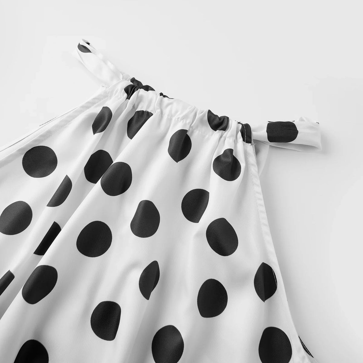 Women Summer Trendy Polka Dot Dresses Outfit Y2k Ruffle Off-the-shoulder Maxi Dress Silky Going Out Sundress Beachwear