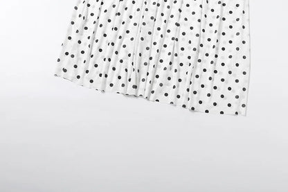Sexy White Dot Print Strapless Maxi Dress with Matching Scarf for Women Summer Sleeveless Mesh Patchwork Vacation Dress