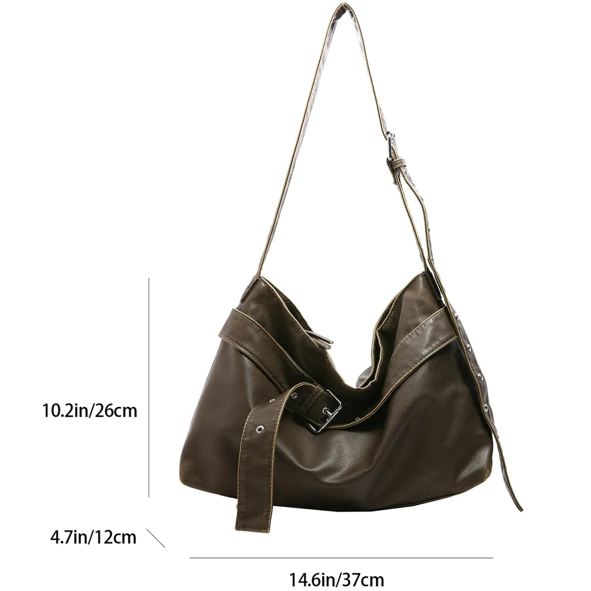 High Quality Soft Leather Messenger Bag For Women Retro Handbag Large Capacity Travel Bag Portable Shoulder Crossbody Bag Brand