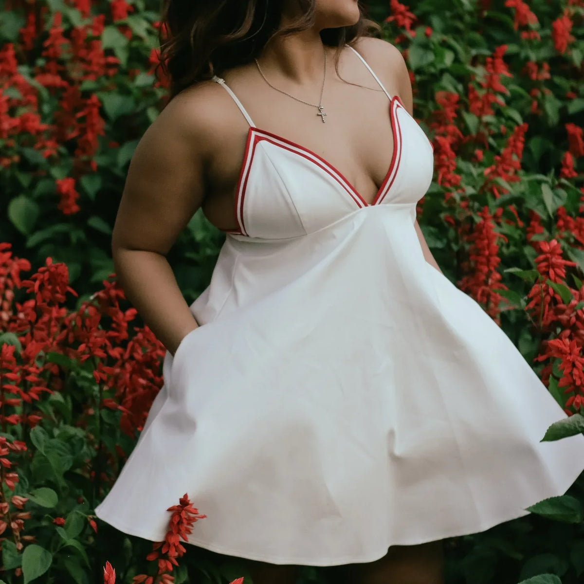 Women New Sweet Fashion Back Zipper Short Sling Dress Female Spring Casual Fold V-Neck Sleeveless Backless Solid Dress