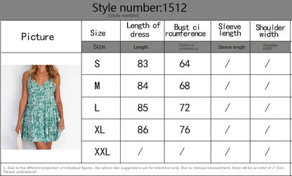 Summer Fashion Smart Short Skirt Sleeveless Leaf Print Backless A-line Dress