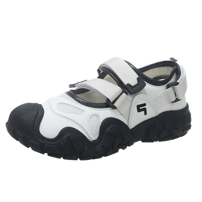 Summer Fashion Women's Platform Sneakers Breathable Mesh Hollow Female Sports Sandals Anti Slip Comfortable Sports Shoes