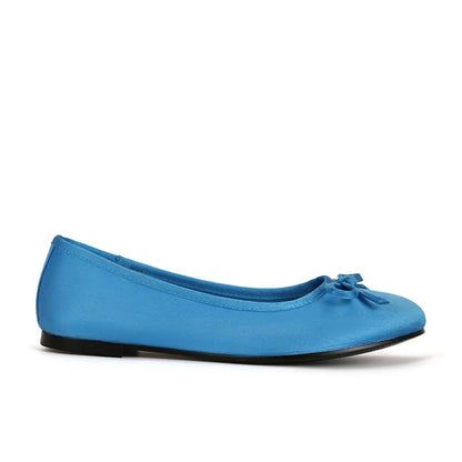 New Round Toe Comfy Walking Ballet Flats Shoes Women Blue Chic Slip On BALLERINA Shoes High Quality