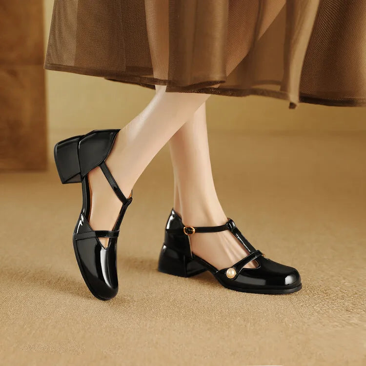 Female Sandal Comfort Shoes for Women Med Large Size 2024 Summer Block Heels Girls Medium Big Low Beige Chunky New Fashion Scand