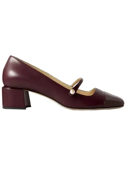 Women's New 4cm Thick High Heels Mary Jane Single Shoes Square Head Shallow Mouth Office Women's Size 34-46 Large Women's Shoes