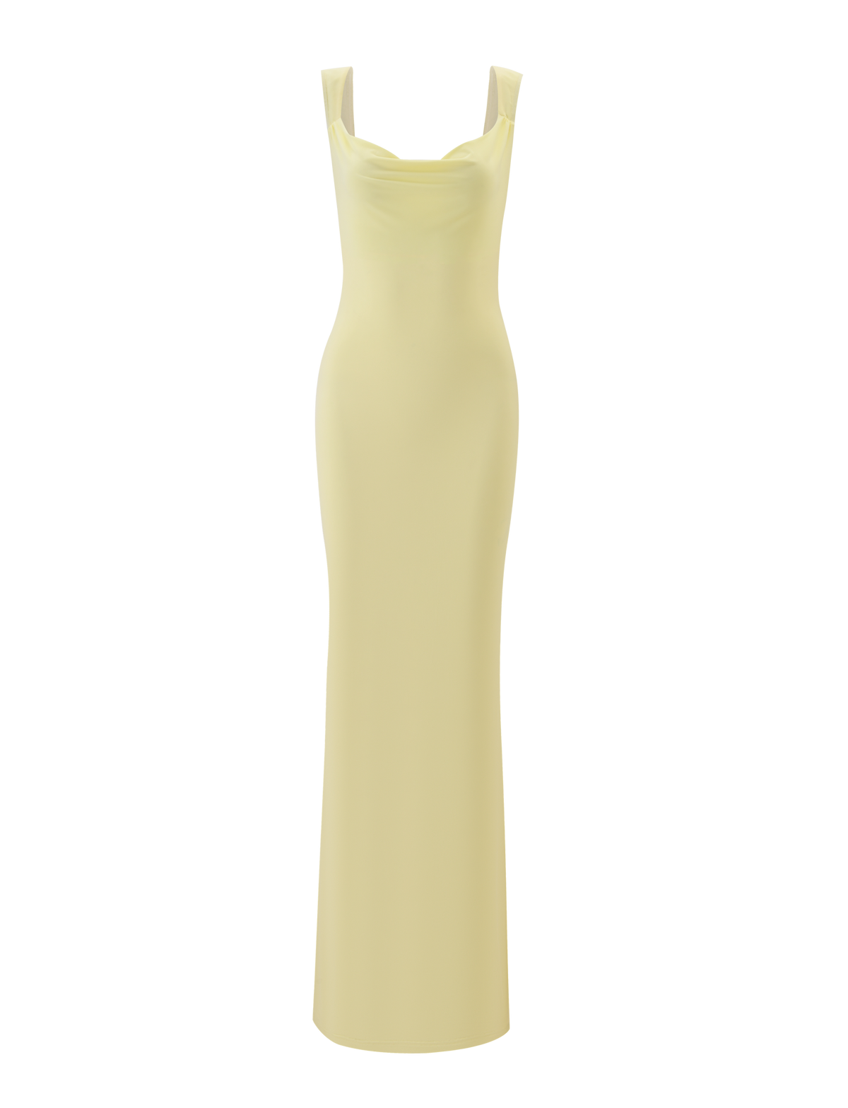 Wide Strap Low Open Back Bow Detail Bodycon Maxi Dress