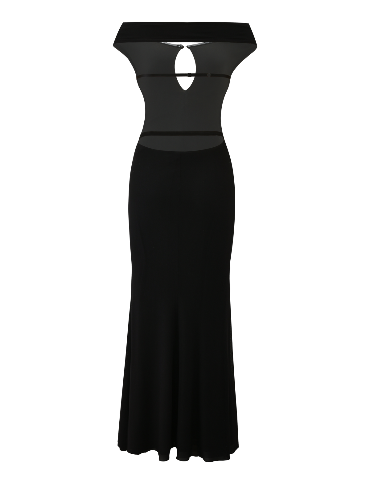 Bandeau Keyhole Cutout Side Cutout Mermaid Hem Maxi Gown