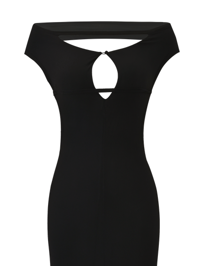 Bandeau Keyhole Cutout Side Cutout Mermaid Hem Maxi Gown