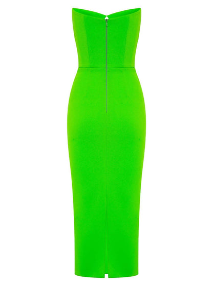 Strapless Cutout Bandage Bodycon Mini Dress