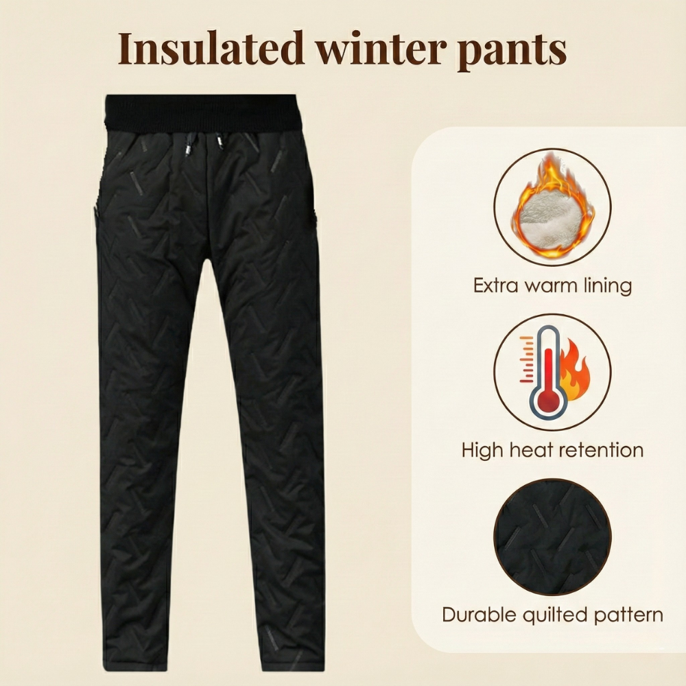 Unisex Fleece-Lined Winter Joggers