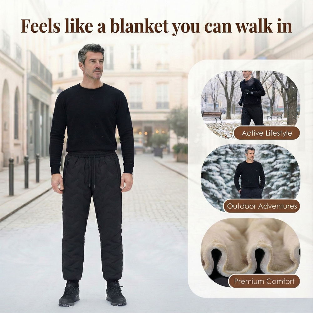 Unisex Fleece-Lined Winter Joggers