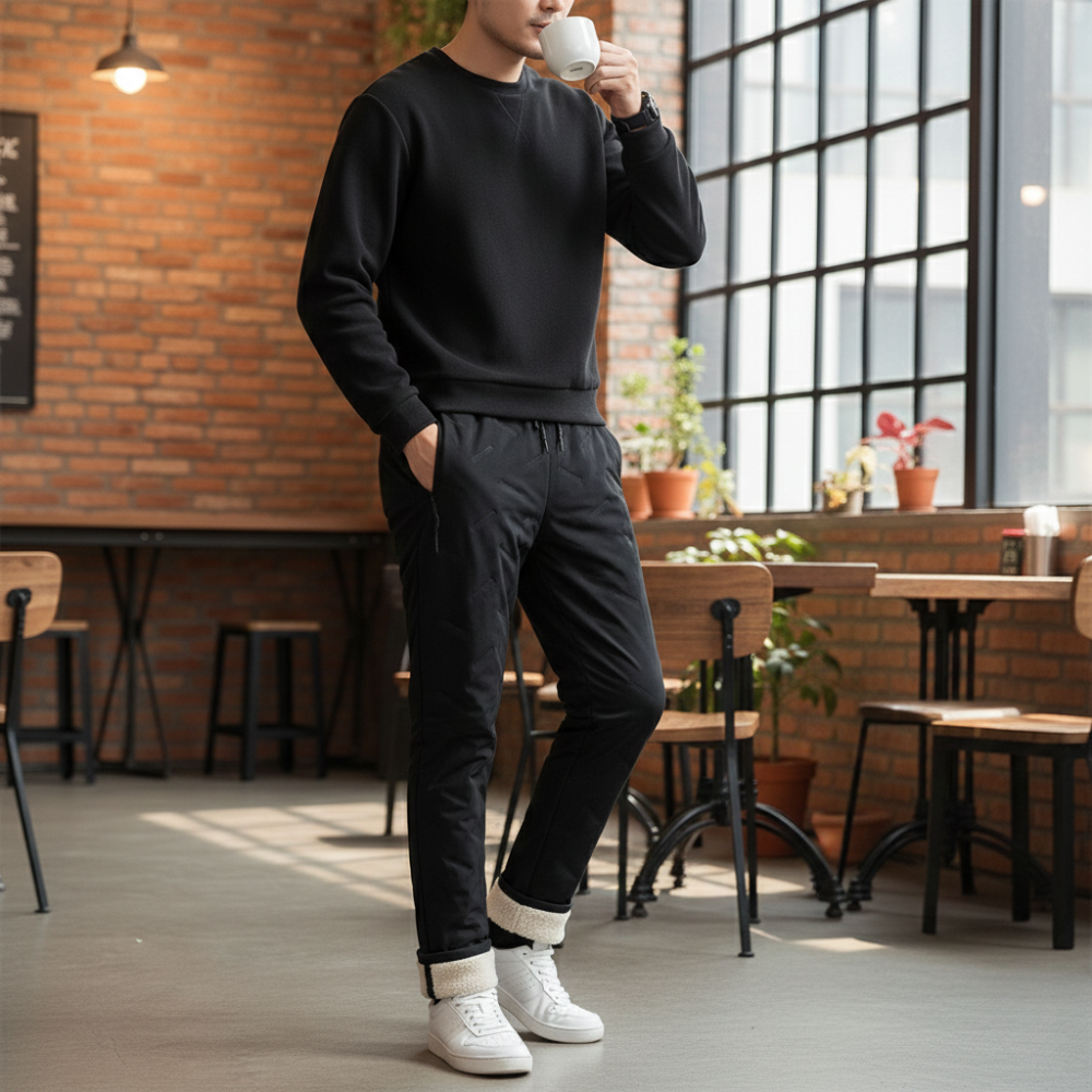 Unisex Fleece-Lined Winter Joggers