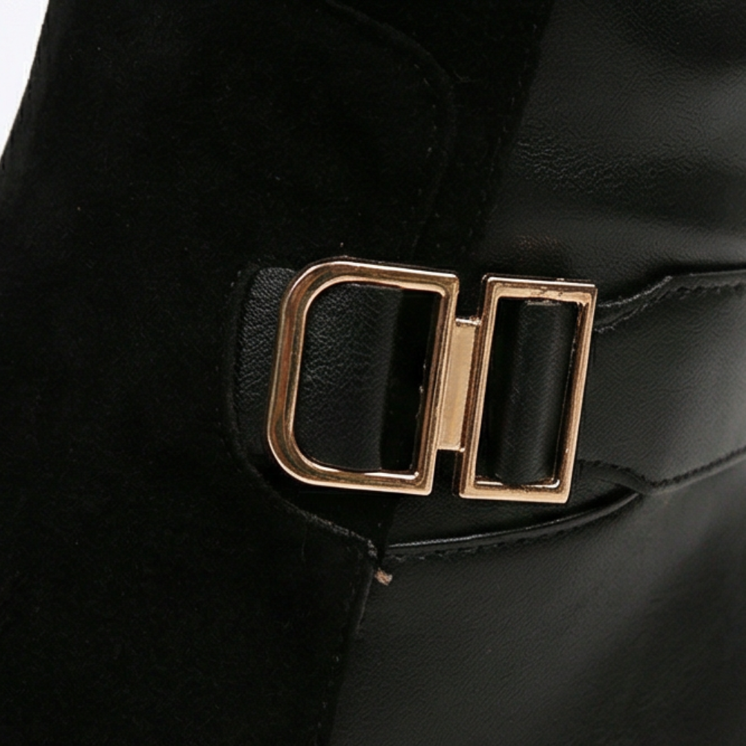 Women's fleece lined knee high winter boots