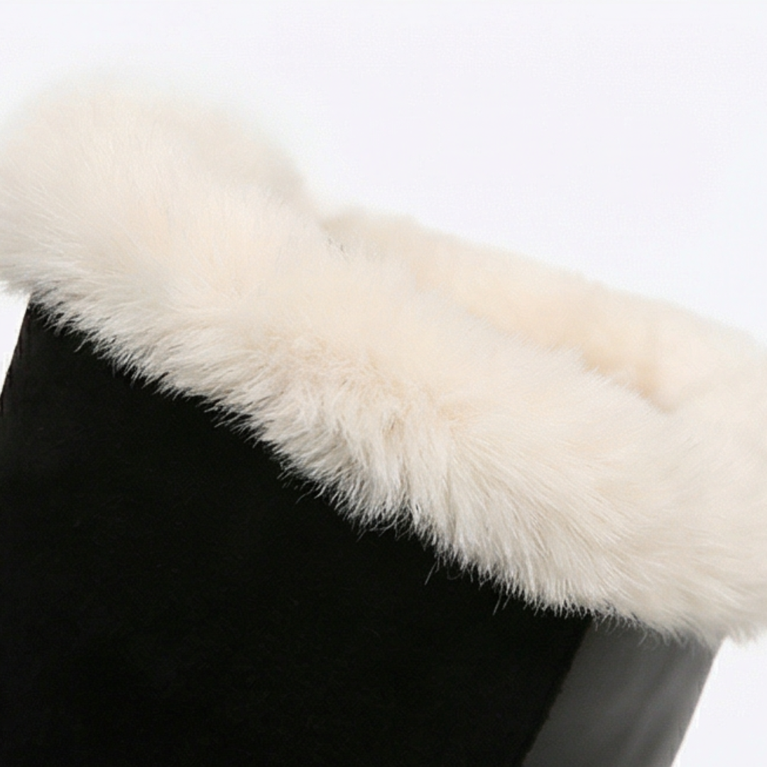 Women's fleece lined knee high winter boots