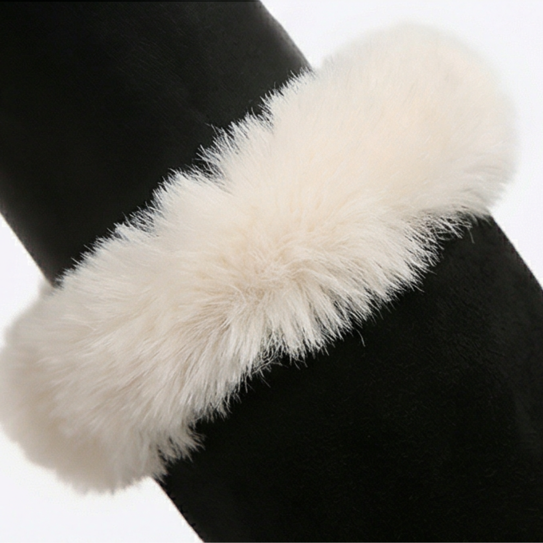 Women's fleece lined knee high winter boots