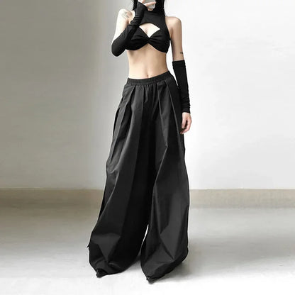 Vintage Gothic Emo Alt Women Techwear Baggy Pants