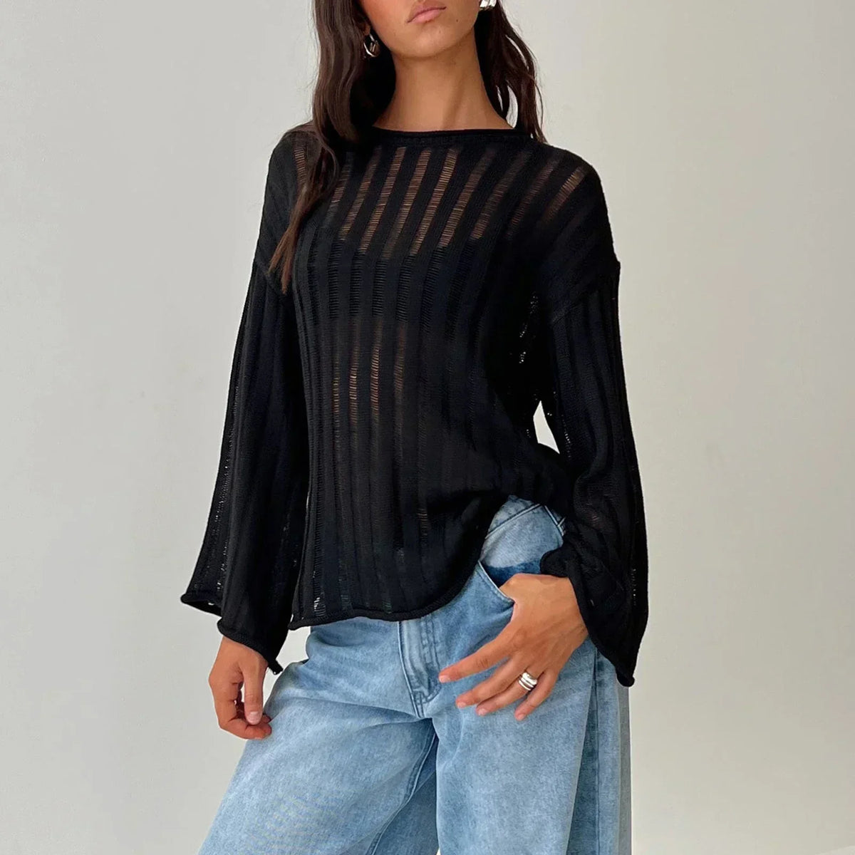 Solid Color Loose Warm Sweater