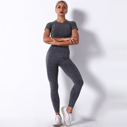 Women Seamless Sports Fitness Tracksuit Running Leggings