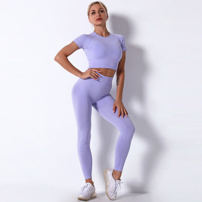 Women Seamless Sports Fitness Tracksuit Running Leggings
