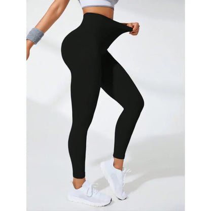 Thread Seamless High Waist Elastic Gym Legging