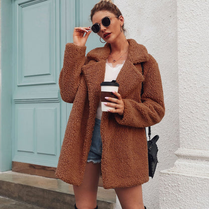 Soft Fur Fashion Plush Coat