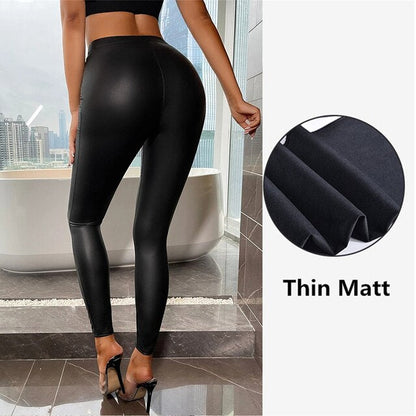 High Waist Trousers Slim Legging