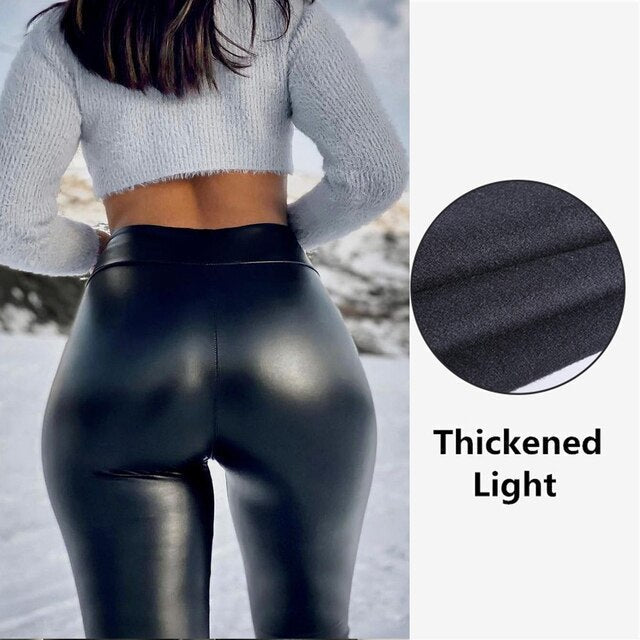 High Waist Trousers Slim Legging