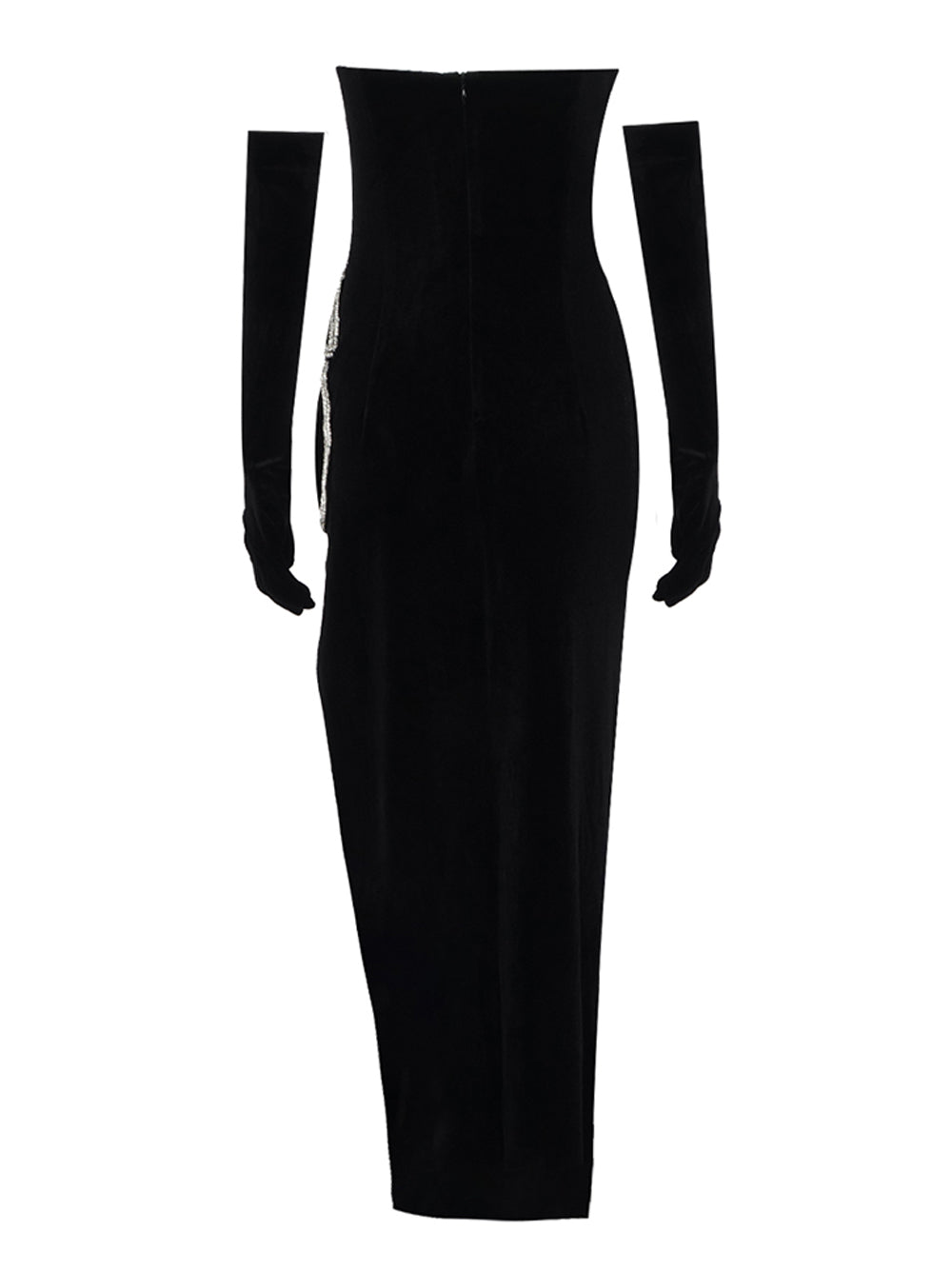 One Shoulder Draped Cutout Satin Maxi Dress