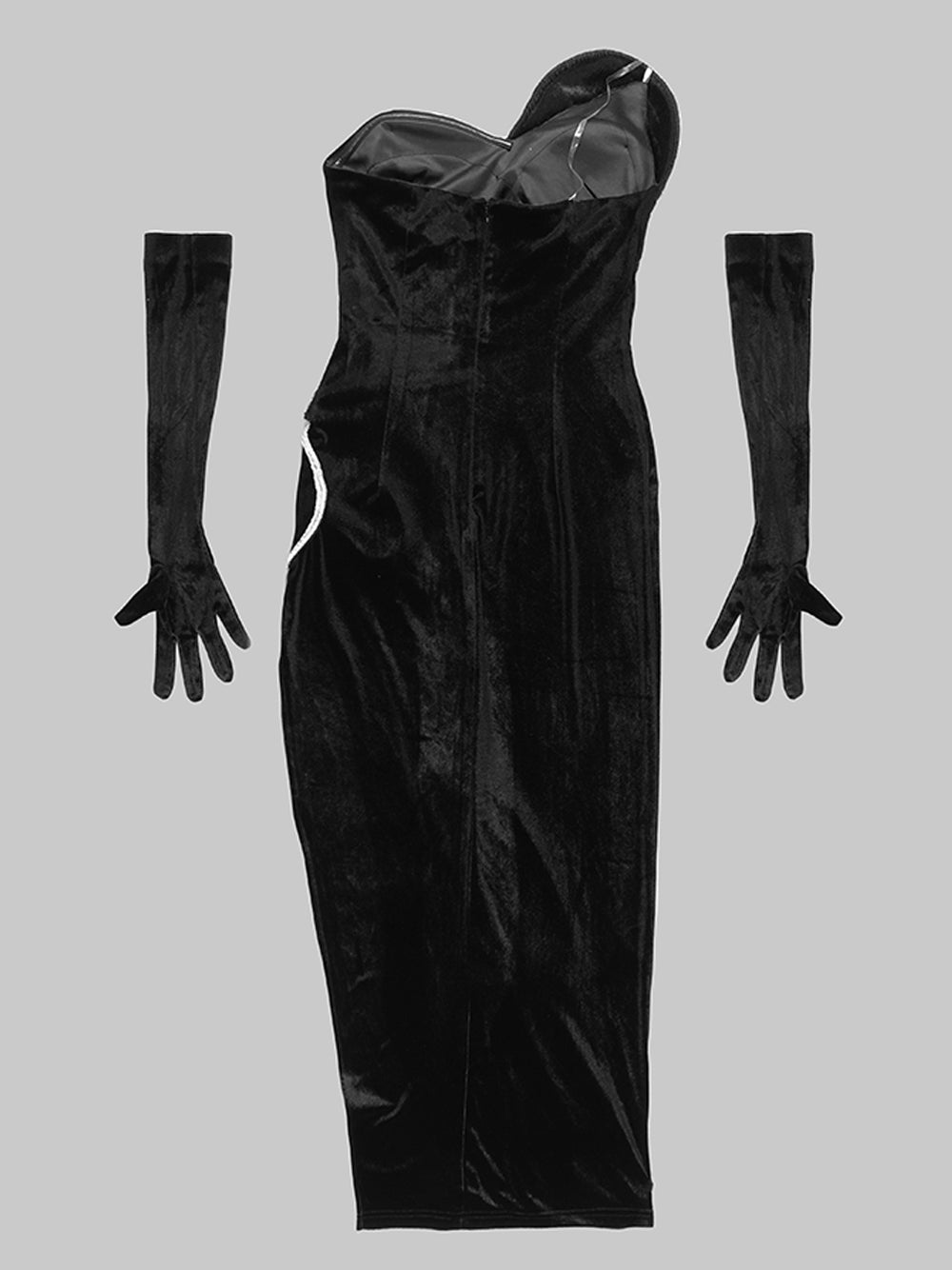One Shoulder Draped Cutout Satin Maxi Dress