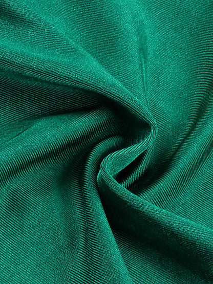 Plunging V Neck Ruched Cape Sleeve Glove Opera Mini Dress