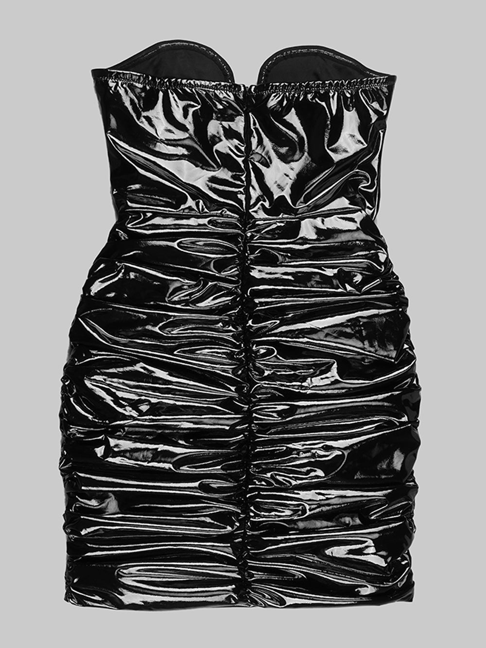 One Shoulder Ruched Cutout Bodycon Mini Dress